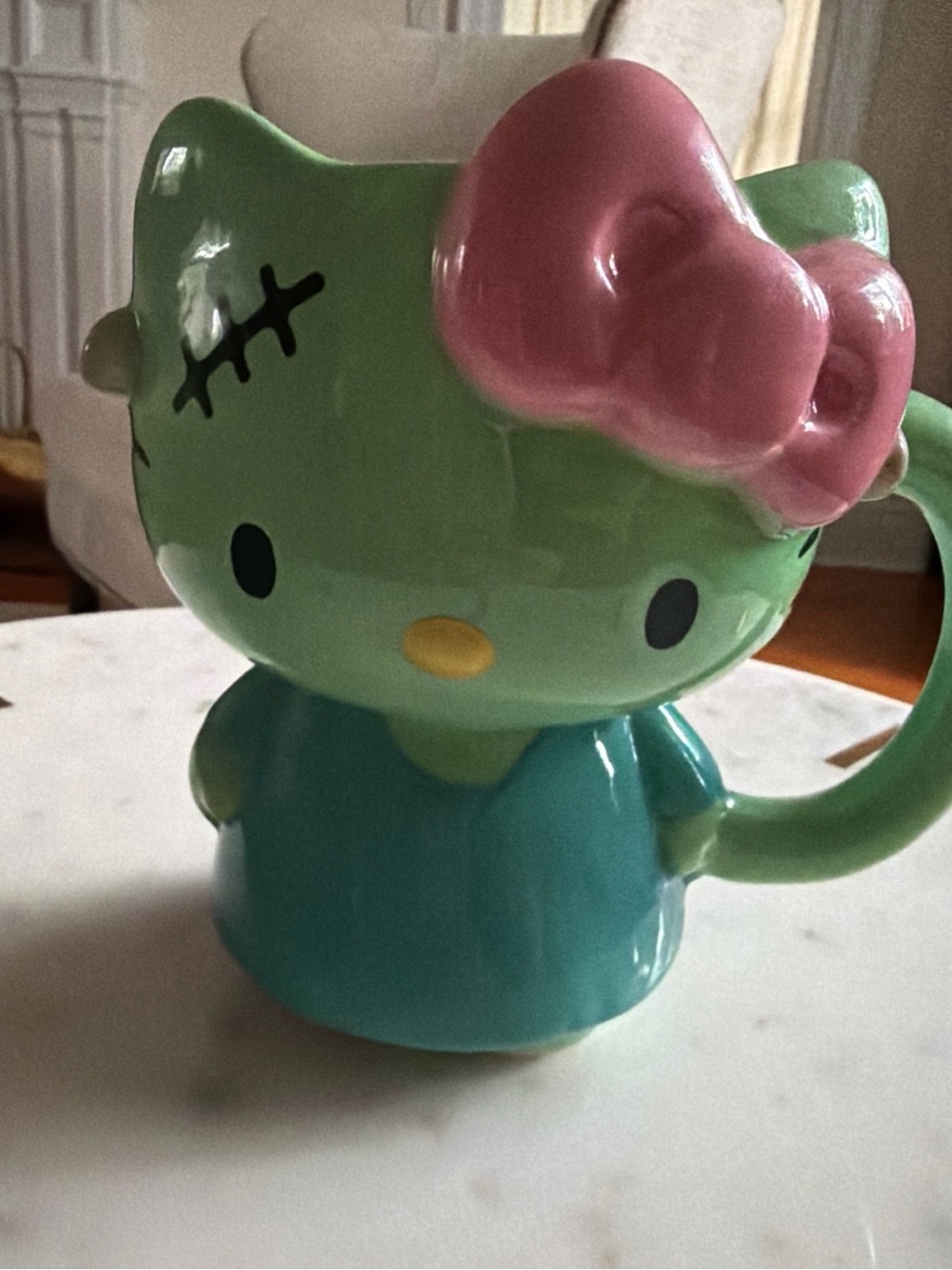 Hello Kitty Frankenstein Halloween Mug